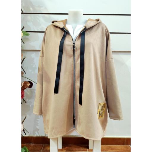 Chaqueta maxi camel [0]