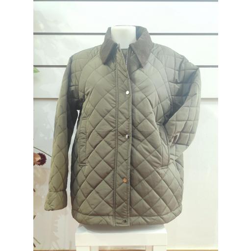 Chaqueta acolchada verde
