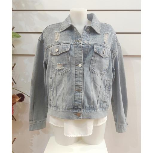 Chaqueta vaquera lentejuelas