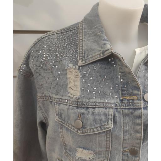 Chaqueta vaquera lentejuelas [2]