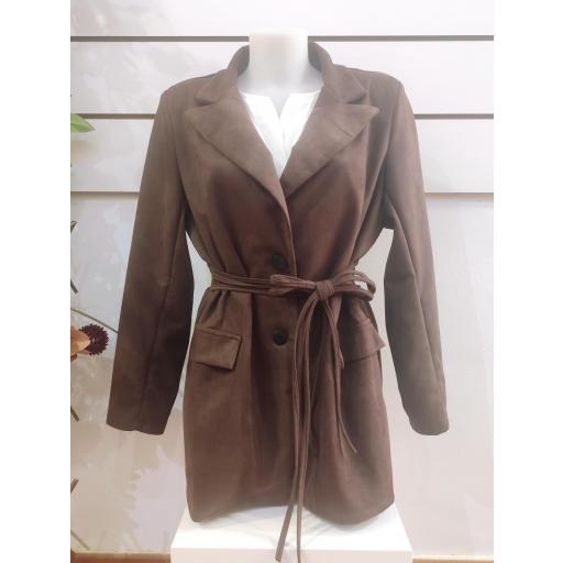Americana marron antelina