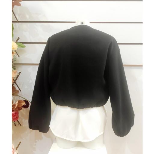 Bomber negra paño [1]