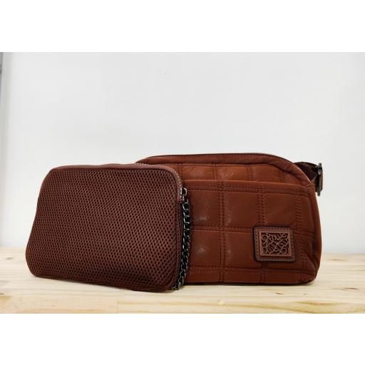 Bolso acolchado con bandolera [0]