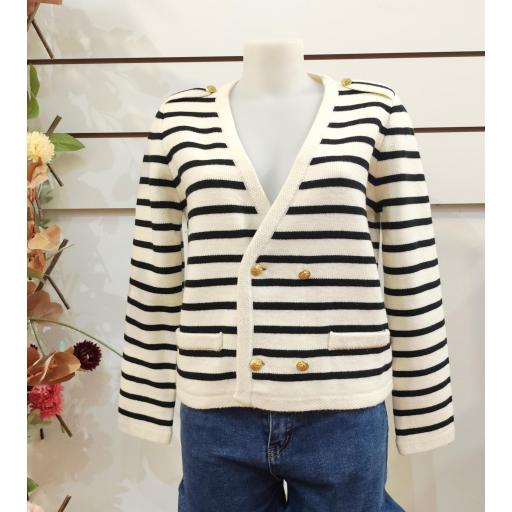 Chaqueta punto navy negra [0]
