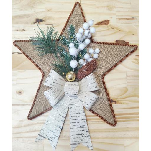 ESTRELLA DE NAVIDAD HECHA A MANO