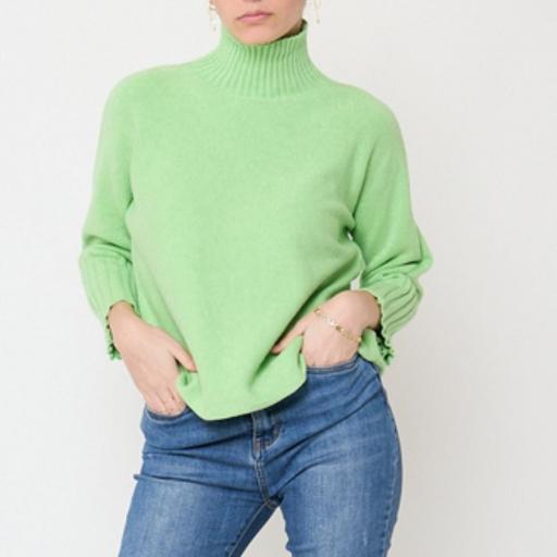 jersey corto de cuello alto