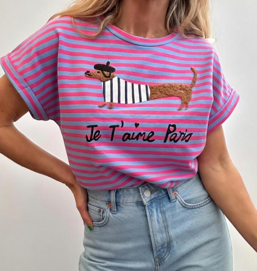 Camiseta perrito fluor