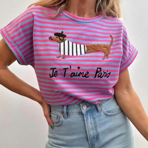 Camiseta perrito fluor