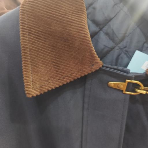Chaqueta encerada azul marino [2]