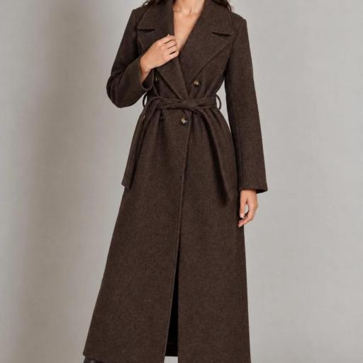 Abrigo largo Marron