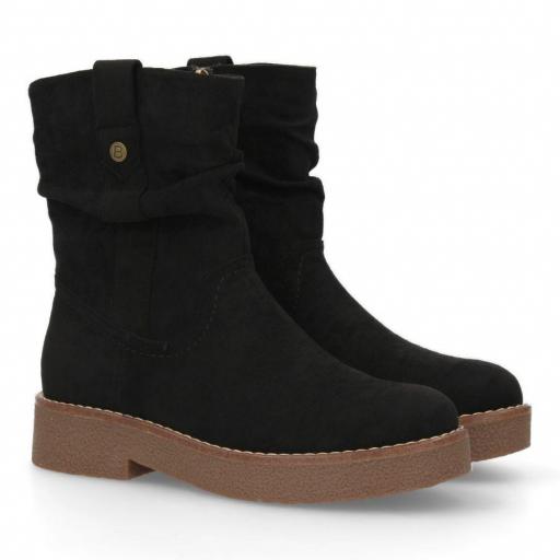 Botin mujer negro