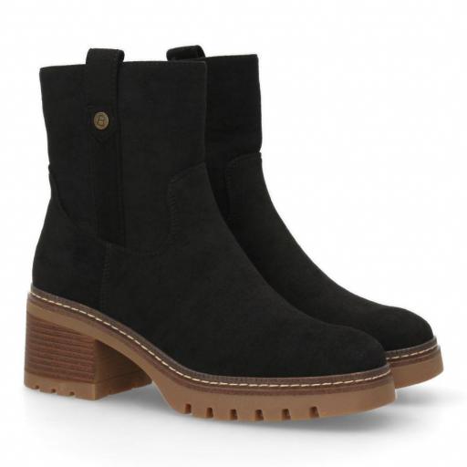 Botin mujer negro