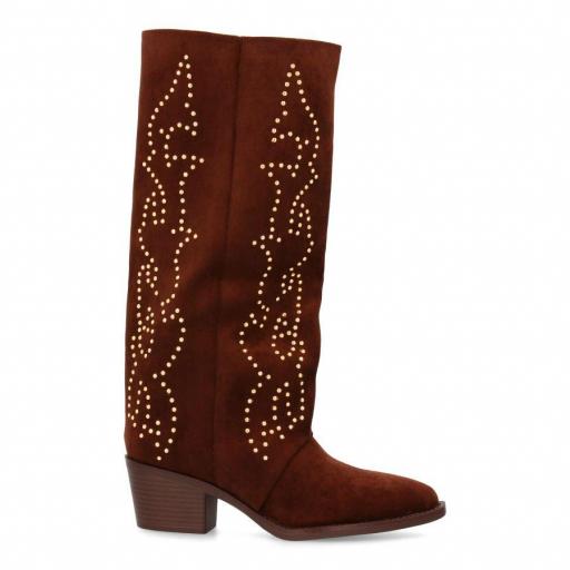 Bota mujer caña tachuelas [3]