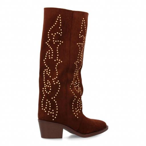 Bota mujer caña tachuelas [2]