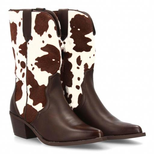 Botin campero estampada vaca