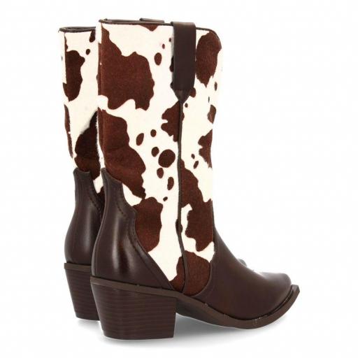 Botin campero estampada vaca [1]