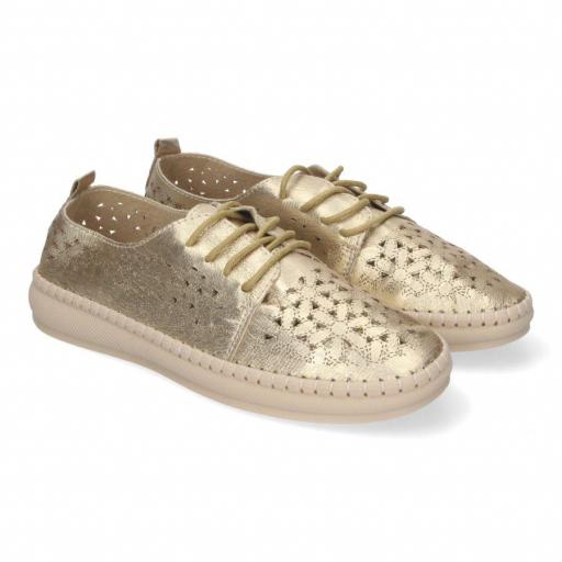 Zapato Casual dorado