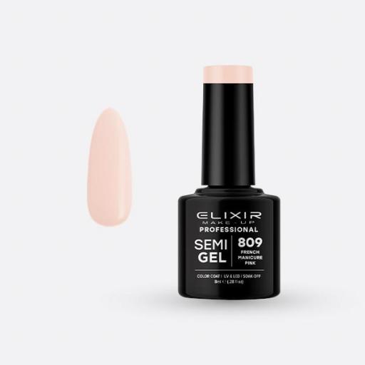 ESMALTE SEMI-GEL ELIXIR 809 PINK FRENCH MANICURE [0]