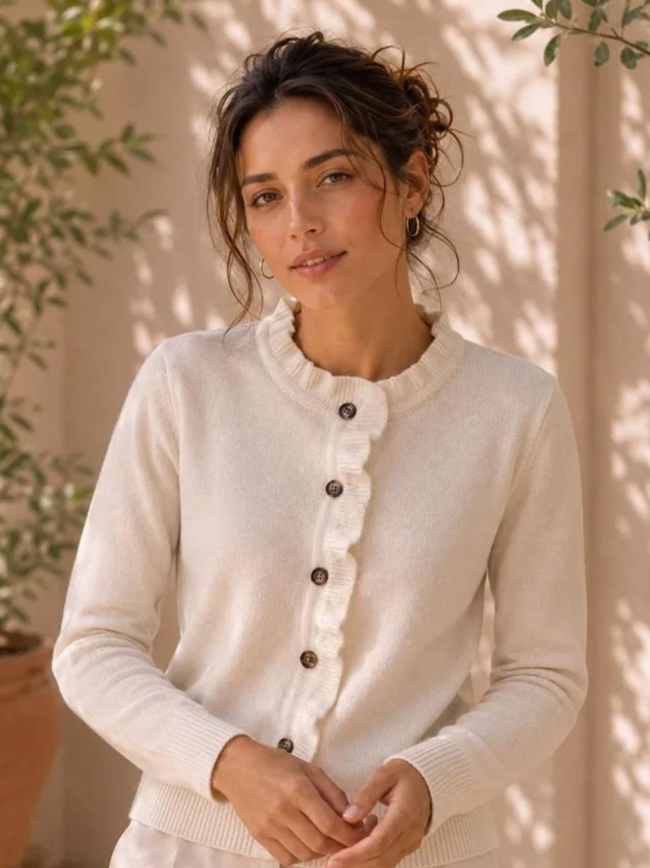 Cardigan volantes