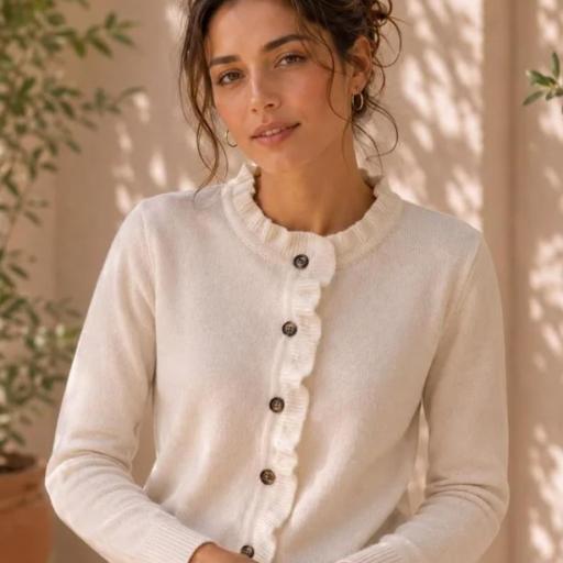 Cardigan volantes