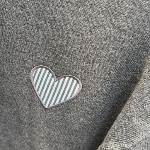 Jersey corazón puños de rayas [2]