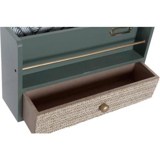 ORGANIZADOR MDF PP 30X9X17  CON CAJON [2]