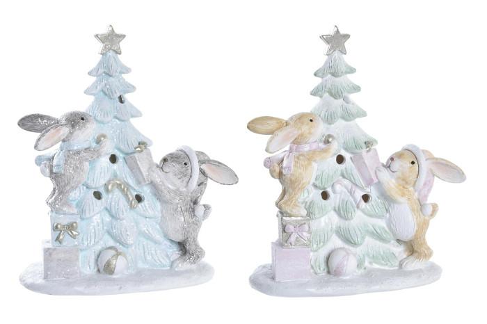 FIGURA RESINA LED 13,5X8X16 ARBOL