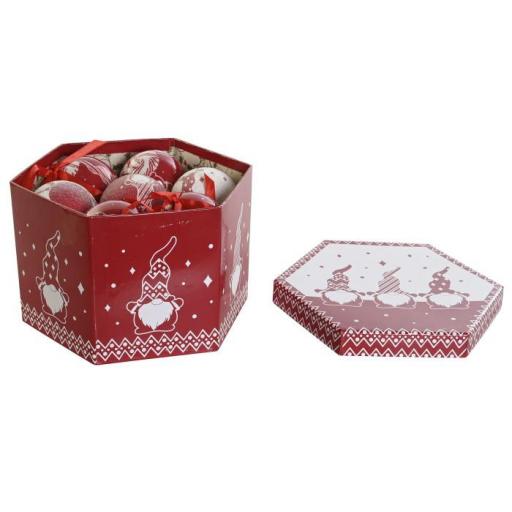 BOLA DECORACION SET 14 PVC 25X25X16 