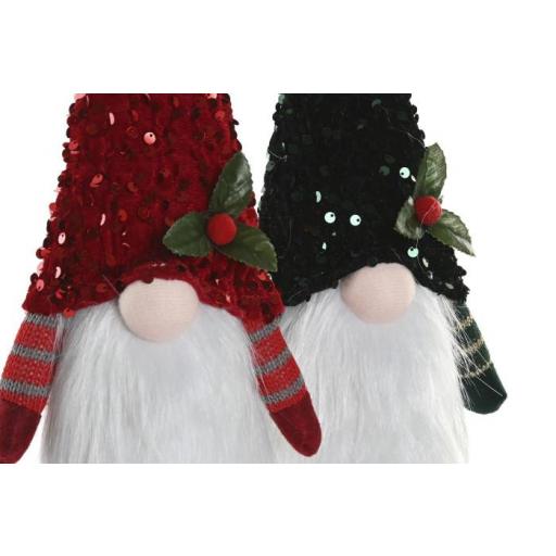 FIGURA POLIESTER PE  13X9X49  GNOMO LENTEJUELAS [1]