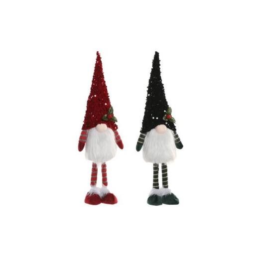 FIGURA POLIESTER PE  13X9X49  GNOMO LENTEJUELAS