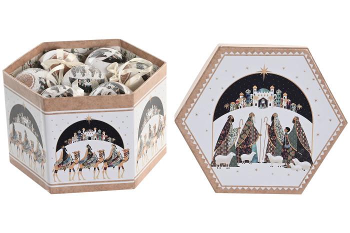 BOLA DECORACION SET 14 PVC 25X25X16