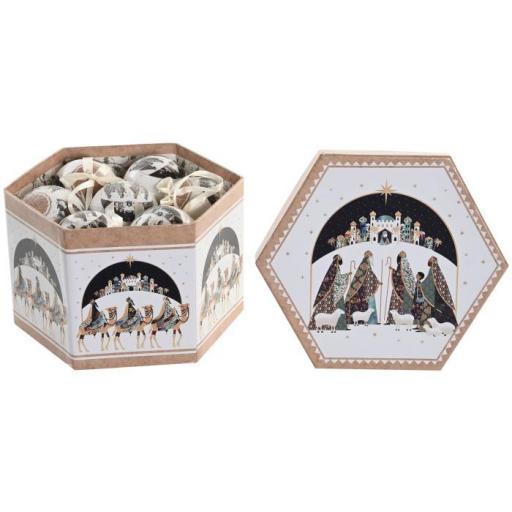 BOLA DECORACION SET 14 PVC 24X21X15.5 CM