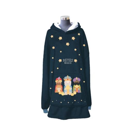 MANTA SUDADERA MICROFIBRA REYES MAGOS