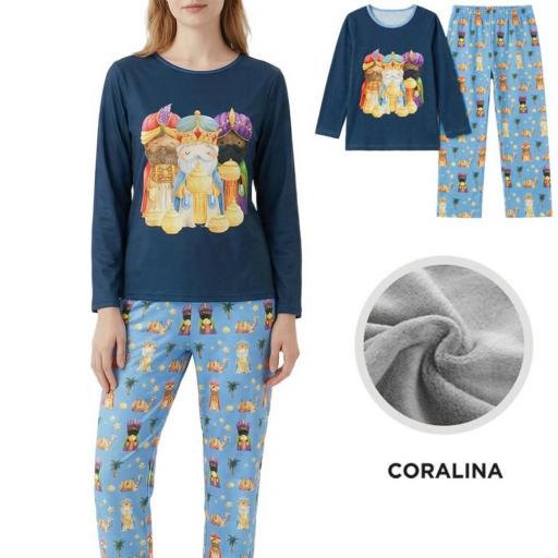 PIJAMA REYES MAGOS mujer
