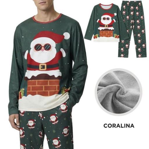 PIJAMA PAPA NOEL HOMBRE
