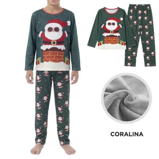 PIJAMA INFANTIL PAPA NOEL niños