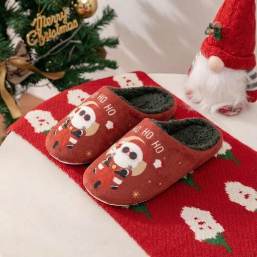 ZAPATILLAS ADULTO PAPA NOEL TALLA UNICA 42-45