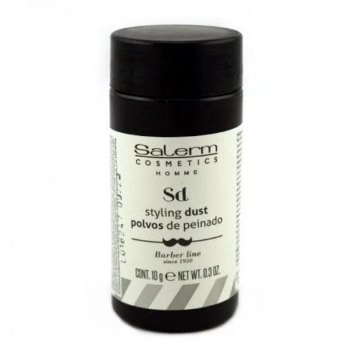 SALERM - Cera en Polvo para el Pelo Hombre - Homme Styling Dust - 10 g - Polvos de Peinado - Acabado Mate - Aporta Volumen Instantáneo al Cabello sin Apelmazar - Texturizador Pelo [0]
