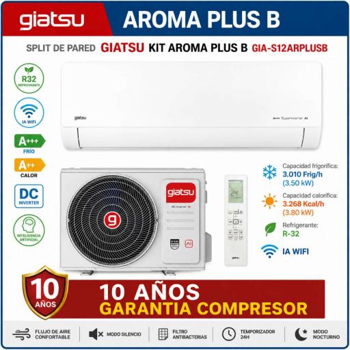 OFERTA GIATSU KIT AROMA PLUS B GIA-S12ARPLUSB IA WIFI [0]