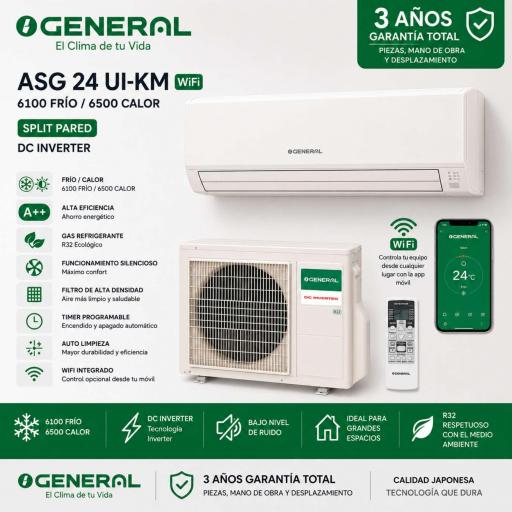 Split General ASG24UI-KM WIFI