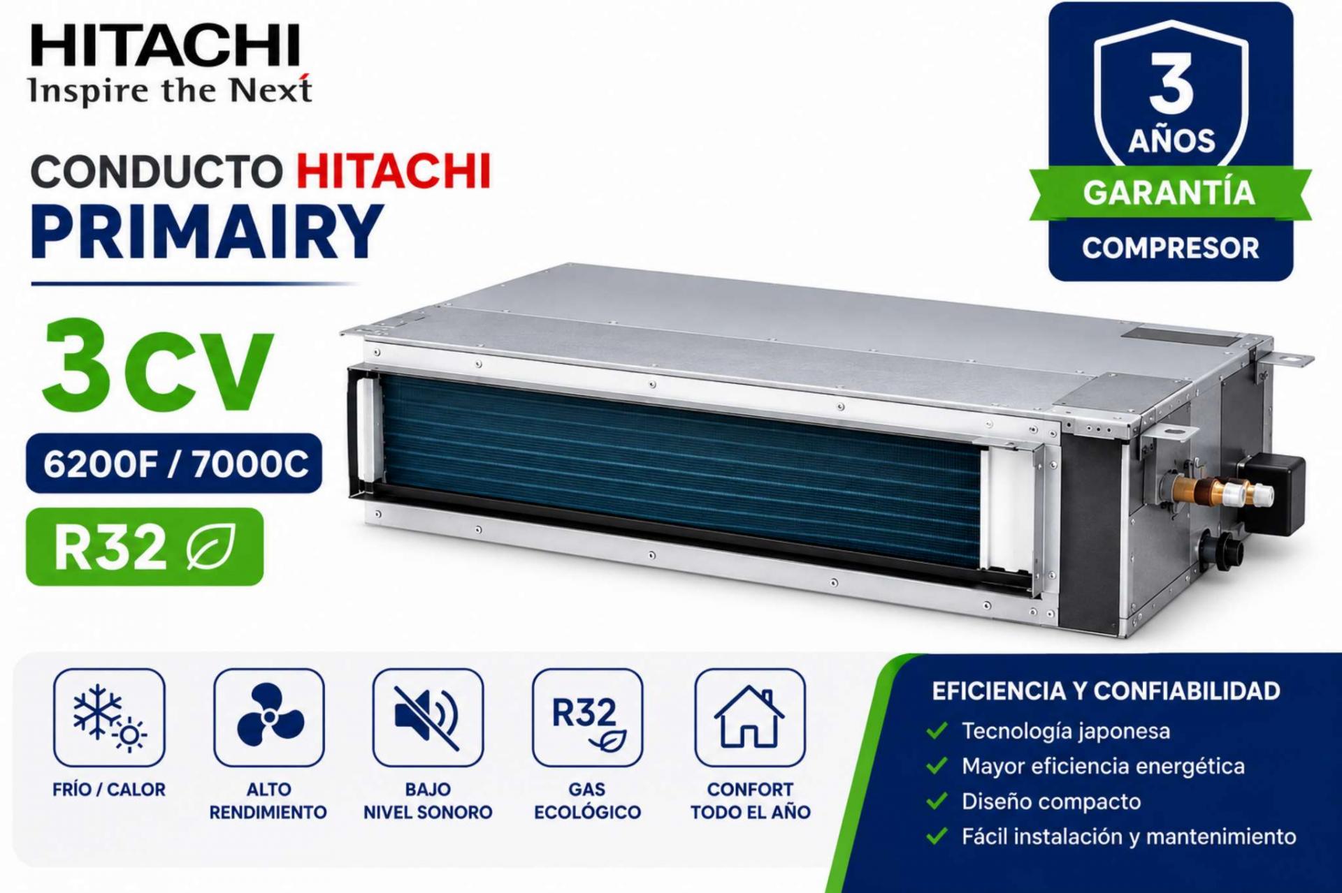 Conducto Hitachi Primairy 3CV 6200F/7000C