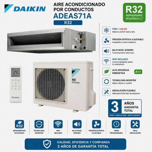 Aire Acondicionado por Conductos Daikin ADEAS71A  [0]