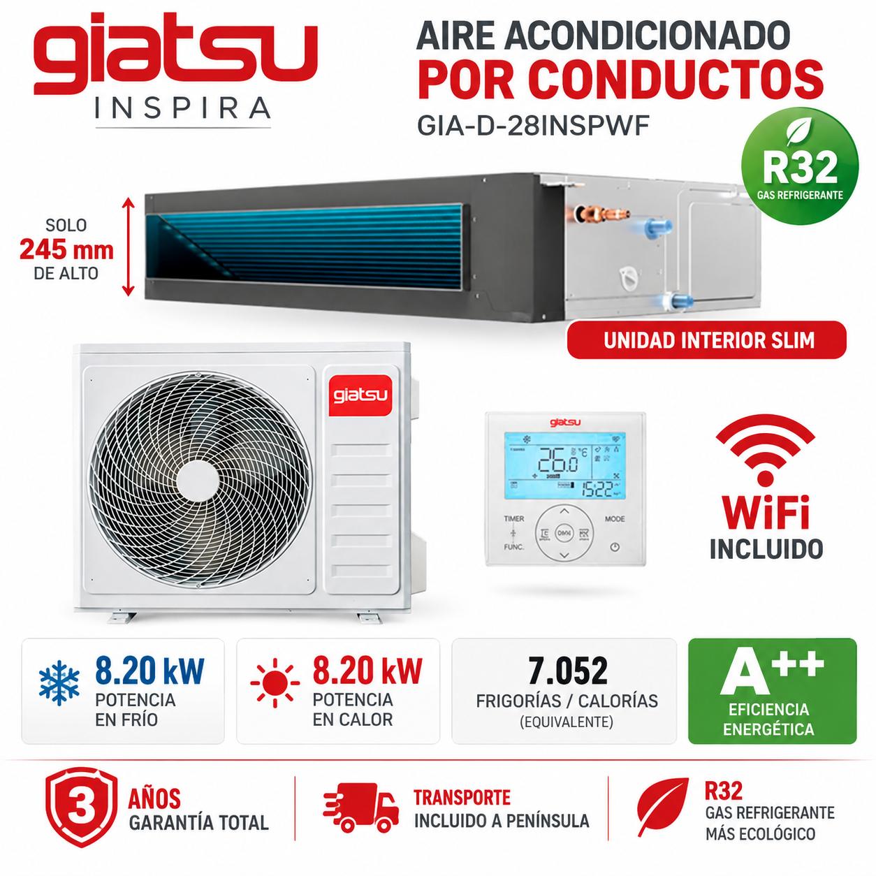 Conductos Giatsu Inspira GIA-D-28INSPWF WIFI