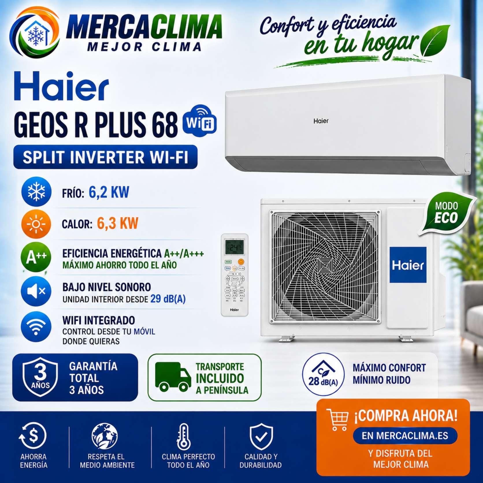 Split Haier GEOS R Plus 68 WiFi