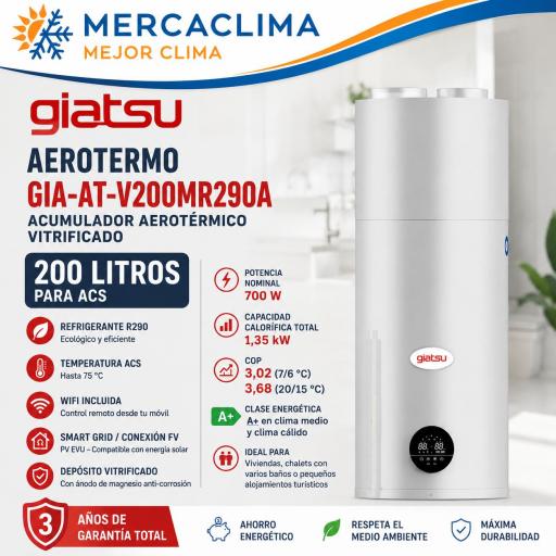 Aerotermo Giatsu GIA-AT-V200MR290A WiFi