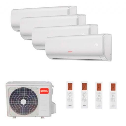 Aire acondicionado 4x1 GIATSU GIA-MO4-28IX41BR32+ GIA-18R32+ GIA-09R32+ GIA-09R32 + GIA-09R32 Wifi INCLUIDO