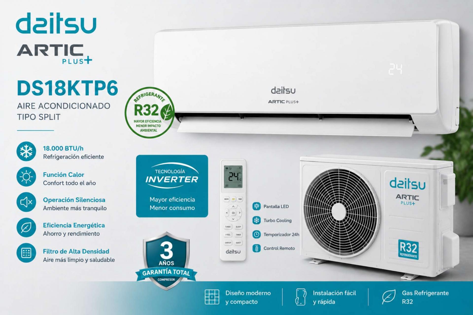 Split Daitsu Artic Plus DS18KTP6 WiFi A+++