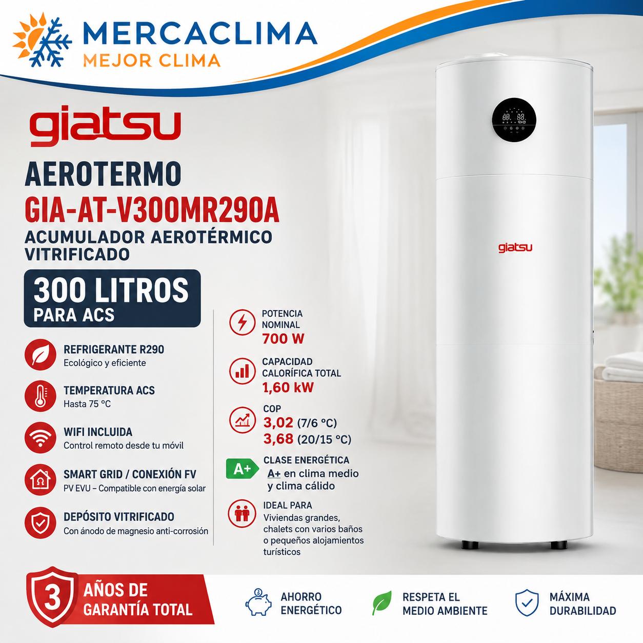 ACUMULADOR ACS GIA-AT-V300MR290A WIFI