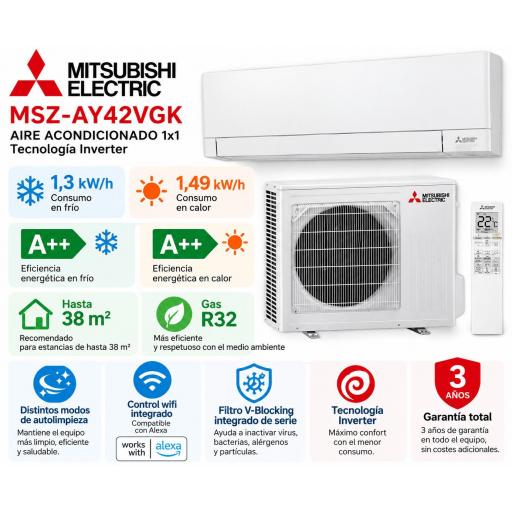 Mitsubishi Electric Split MSZ-AY42VGK wifi