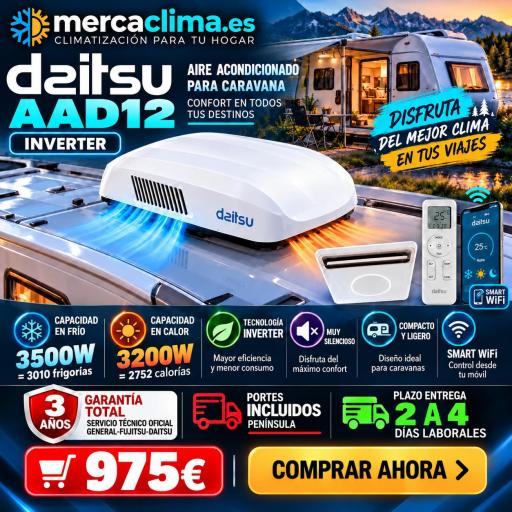 Aire Caravana Daitsu AAD12 Inverter WiFi